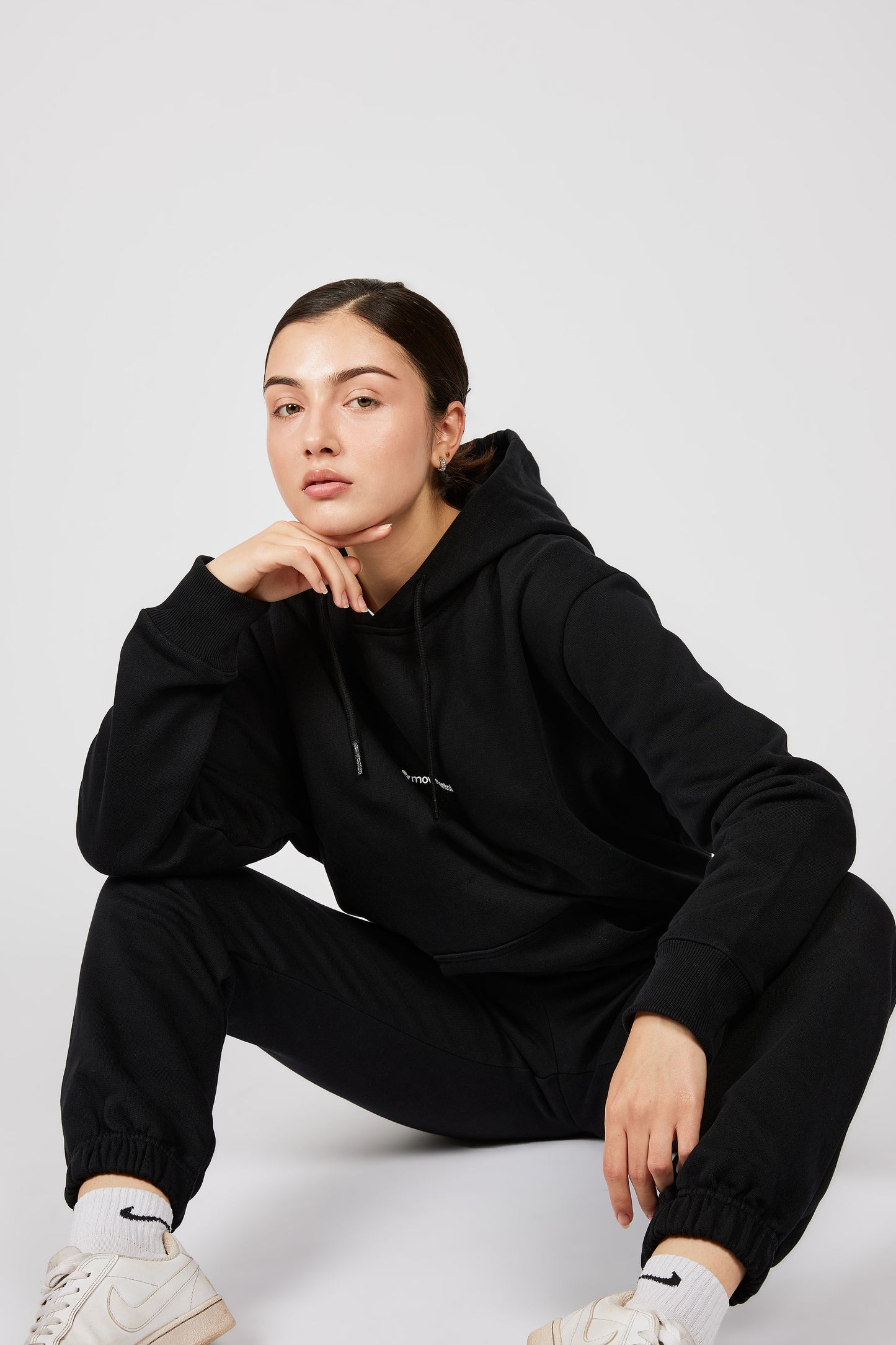 Black Oversized Hoodie For Women