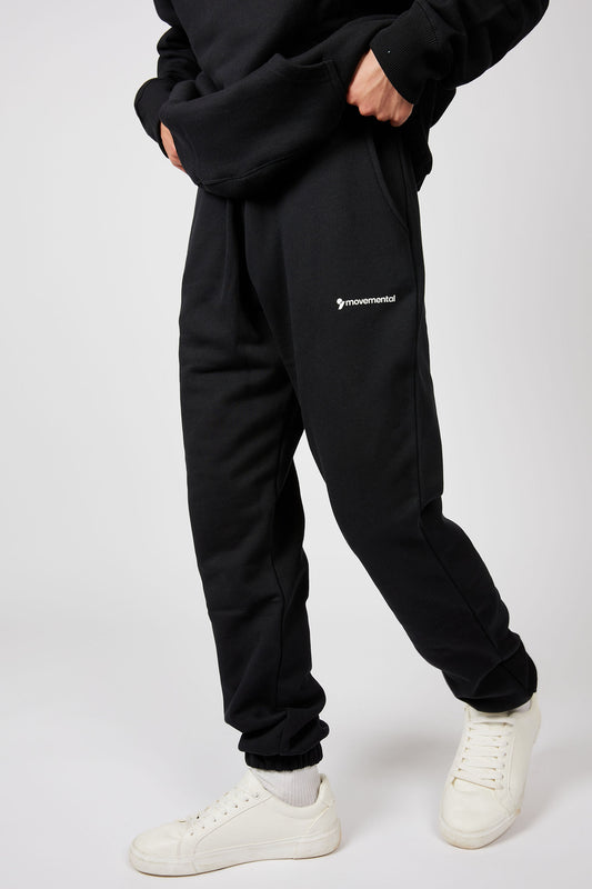 Black Oversized Joggers - Movemental