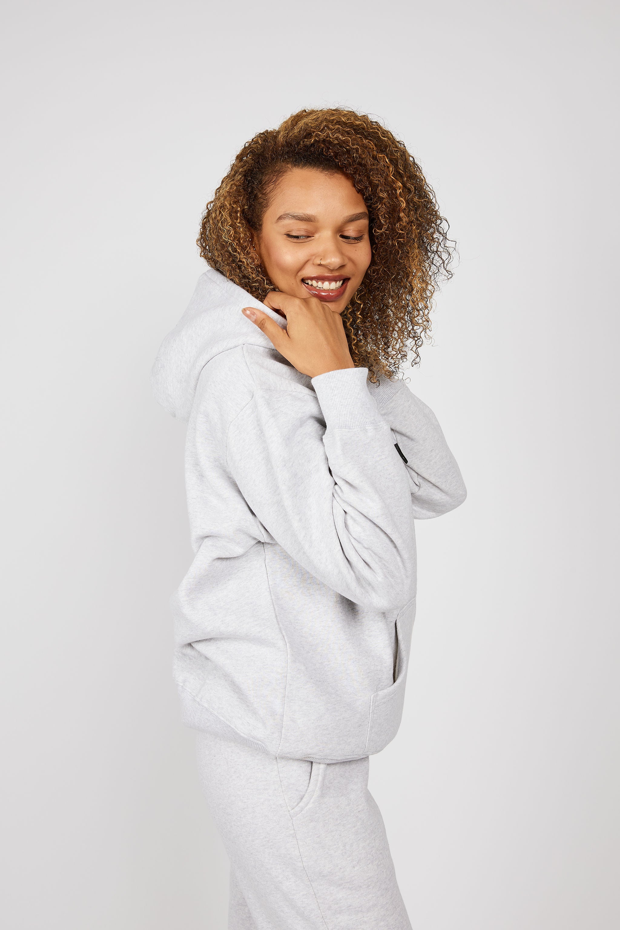 Womens oversized hoodie discount and jogger set