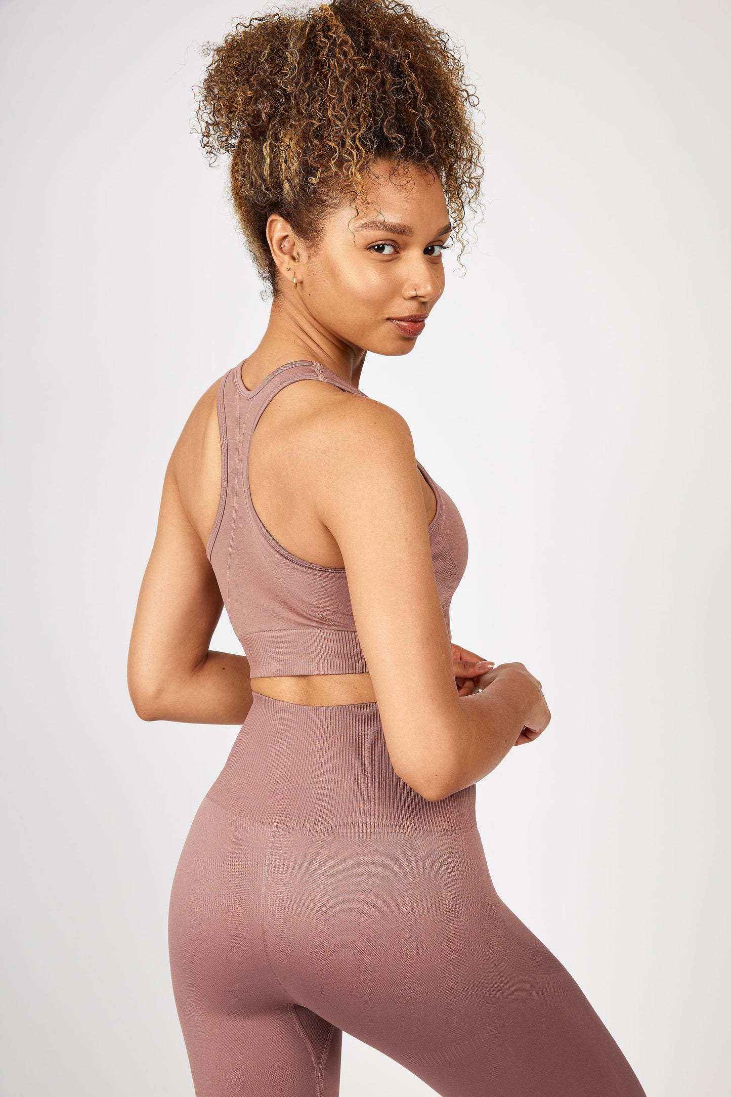 Performance Taupe Sports Bra